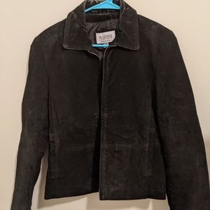 Wilson's Leather Black Suede Jacket